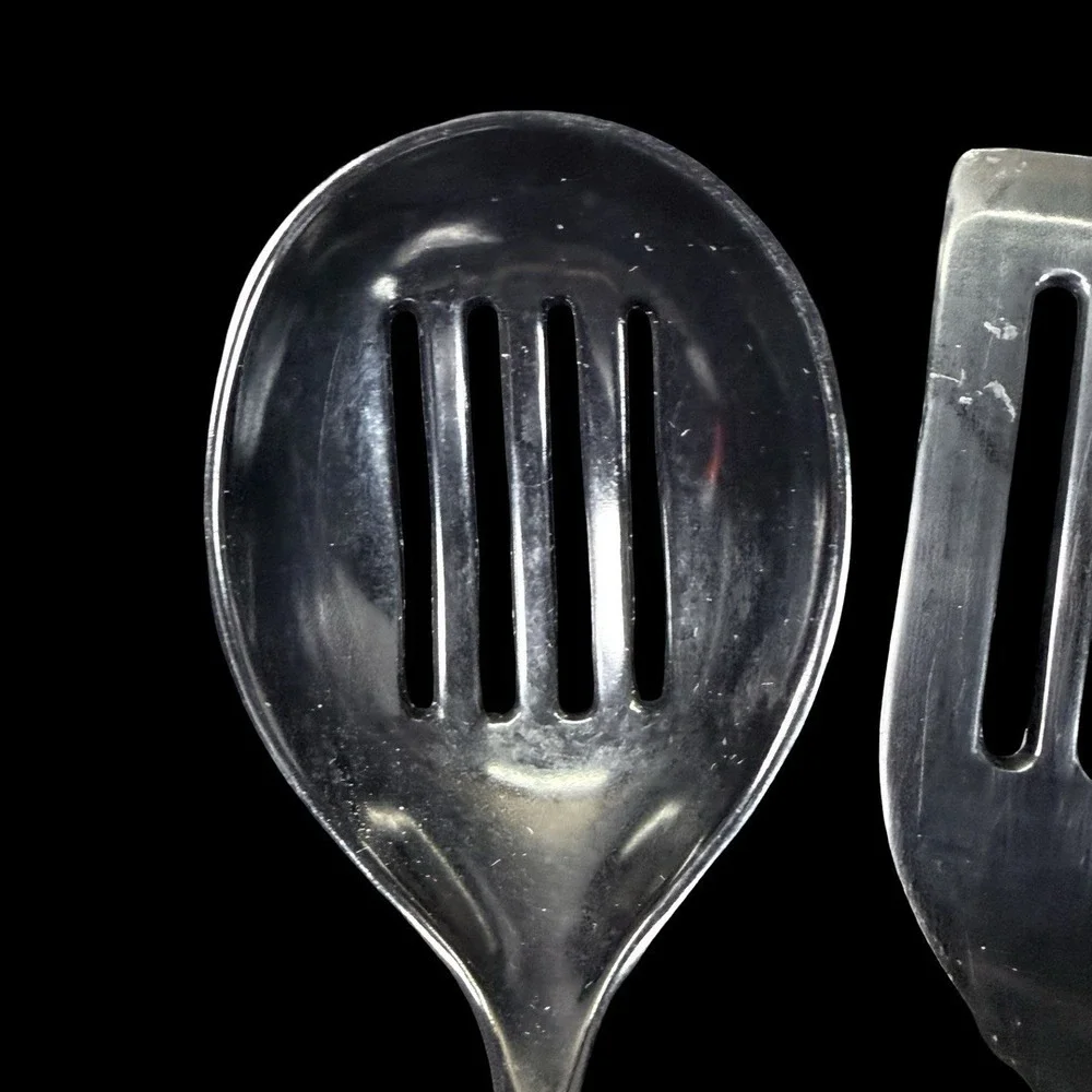 Vintage Copco Melamine Dishwasher Safe Black Cooking Utensil Set Spatula Spoons